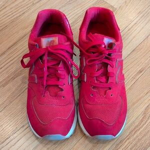 New Balance 574 Women's Bright Red Sneakers Size 11